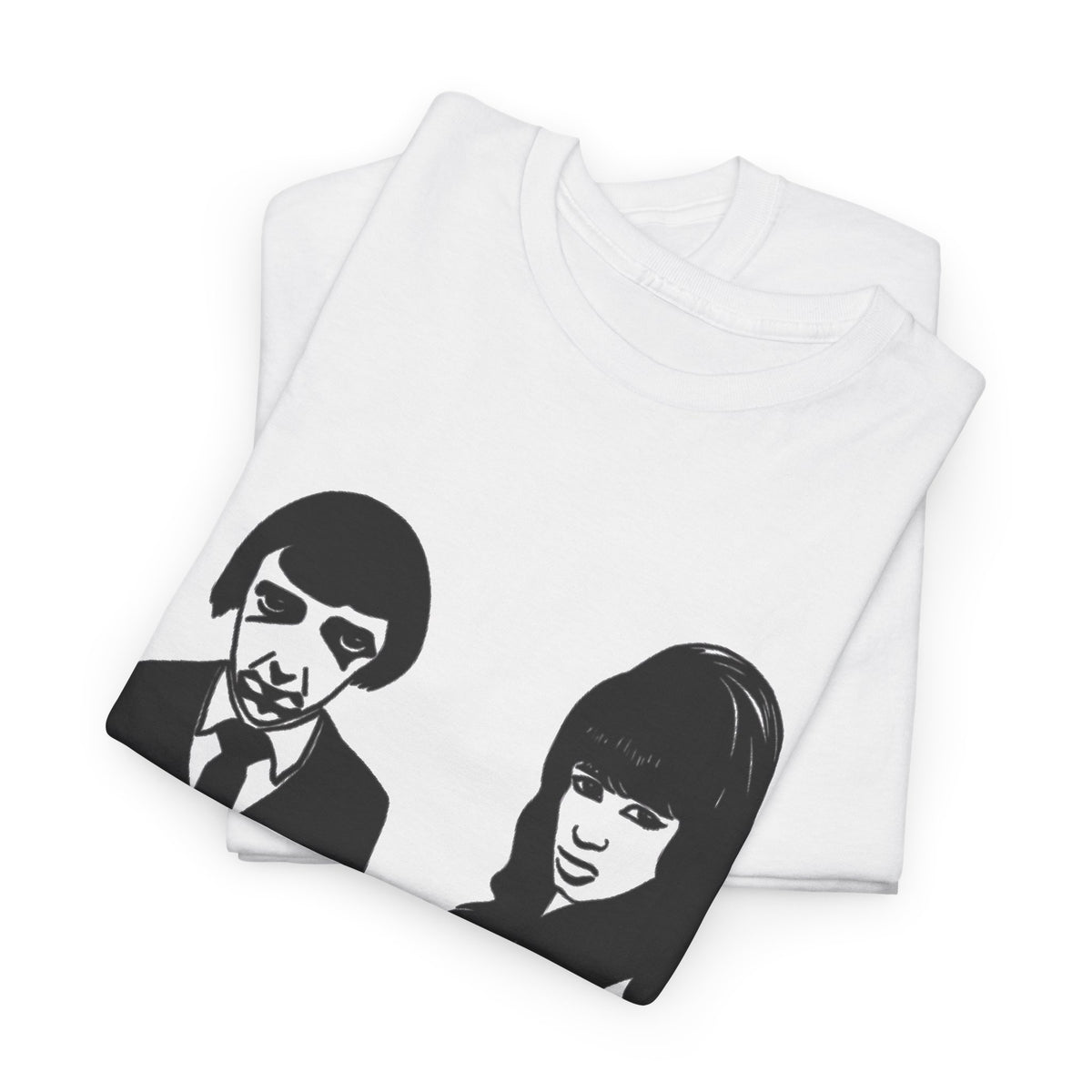Retro Couple Portrait tee | Graphic Shirt