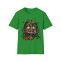 Money Face Graphic T-Shirt | Cartoon Head with Cash and Necklace