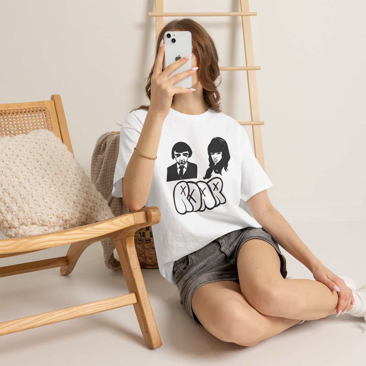 Retro Couple Portrait tee | Graphic Shirt