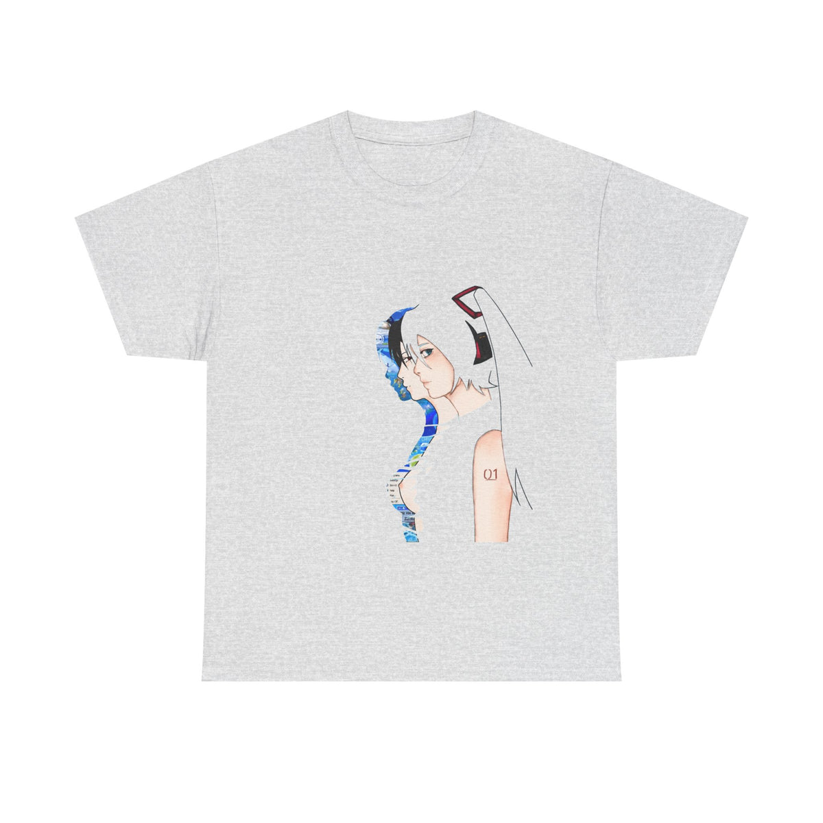 Hatsune Miku, Paprika T-shirt | Minimal Sci-Fi Illustration